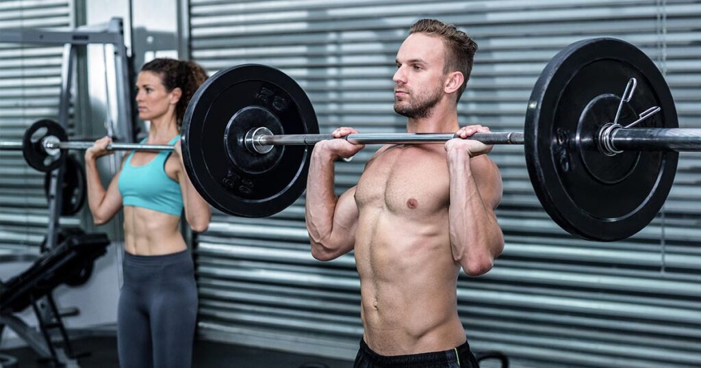 The Ultimate 30 Day Fat Loss Program to Burn Belly Fat and Get Seriously Fit Fast lean man and woman doing a fat loss workout in the gym 0